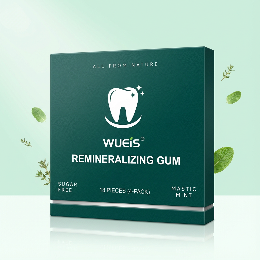 Hydroxyapatite Gum for Enamel Repair & Fresh Breath, WUEIS Mint